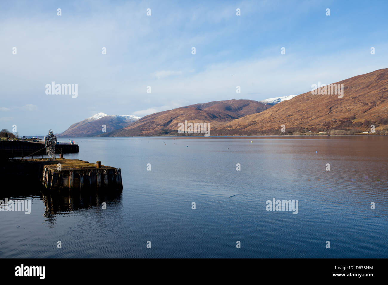Loch Linnhe preso dal vicino a Fort William nelle highlands Occidentali Foto Stock