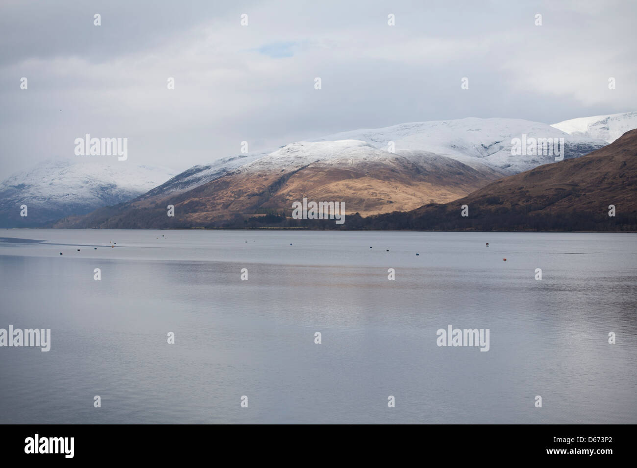Loch Eil nel lochaber regione delle Highlands occidentali della Scozia Foto Stock