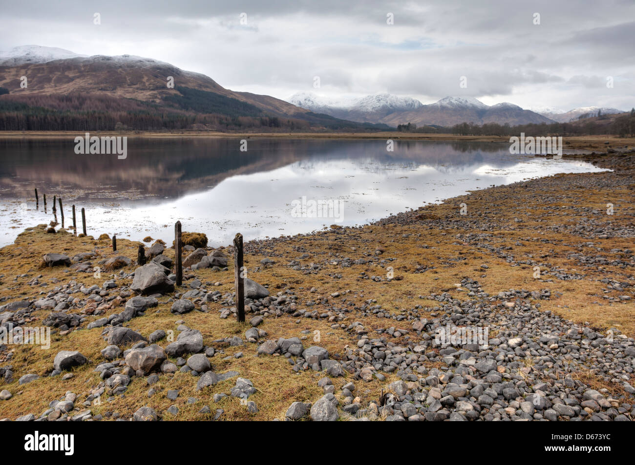 La bella loch eil nel lochaber regione delle Highlands occidentali della Scozia Foto Stock