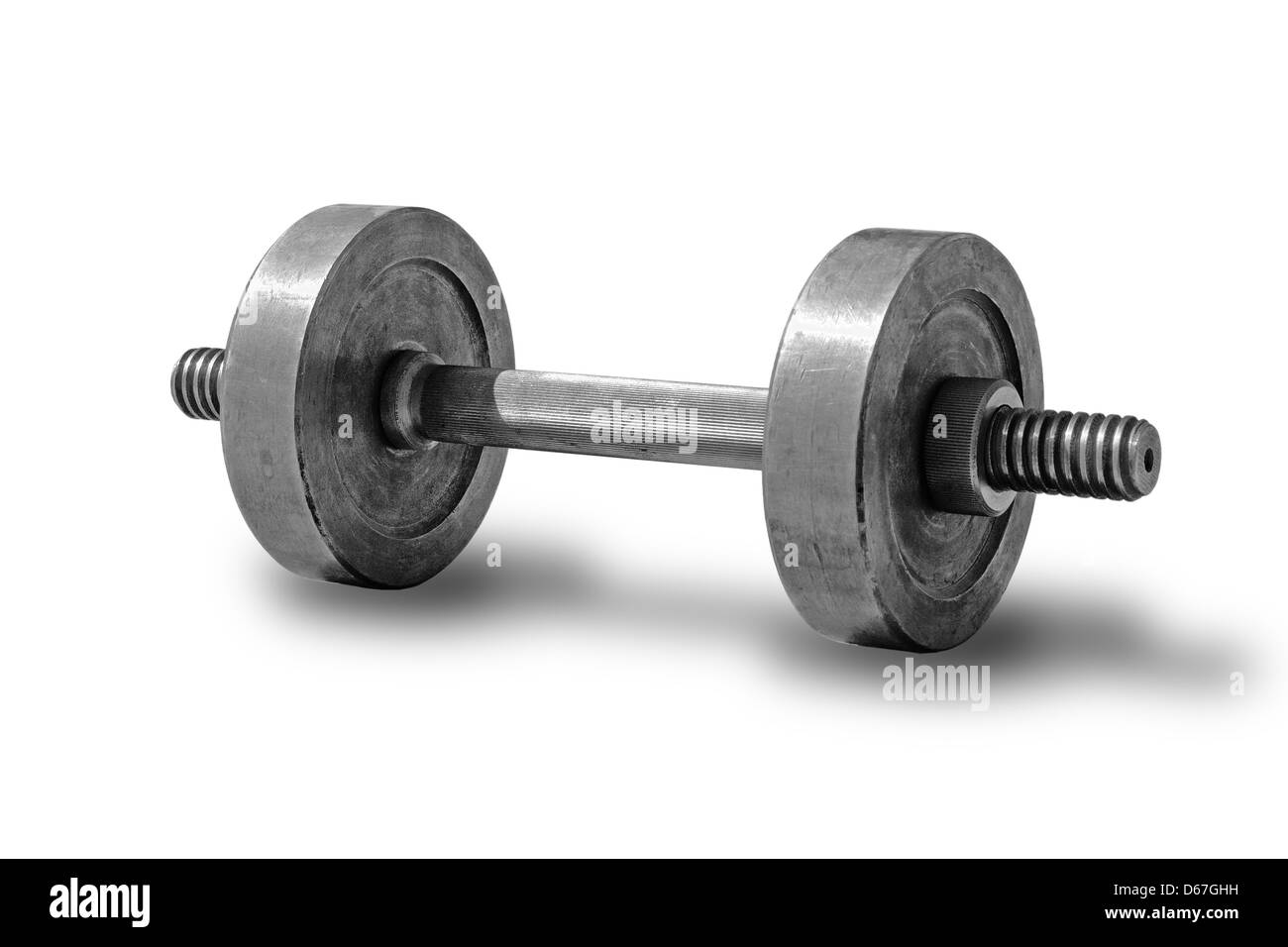 Il manubrio, attrezzature, esercitare, fitness, salute sano, pesante, isolato, lifestyle, muscolo, oggetto, uno sport, forza stren Foto Stock