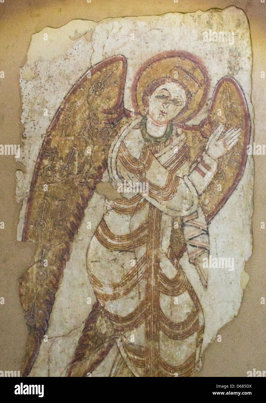 Arcangelo Michele da Petros cattedrale, Faras, nel Museo Nazionale del Sudan, Khartoum, Sudan Foto Stock