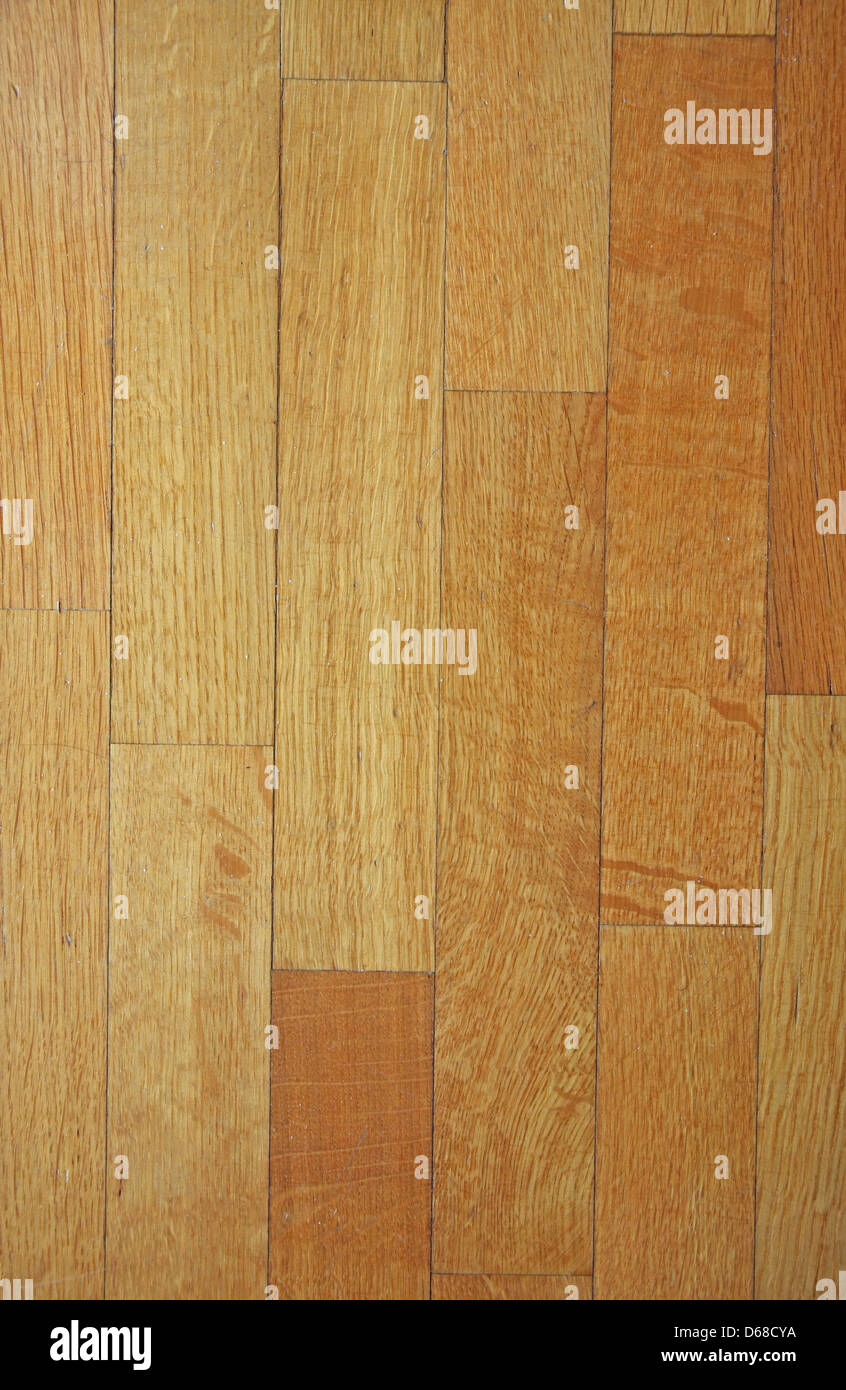 Strisce di pavimento in parquet di legno rovere Foto Stock