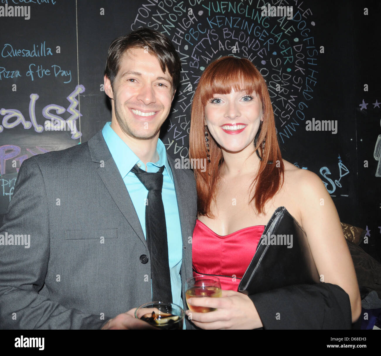 Stephen Cerf Jennifer Cordiner apertura notturna di 'Jersey Boys' touring company tenutasi presso l'Walnut Street Theatre Philadelphia, Foto Stock