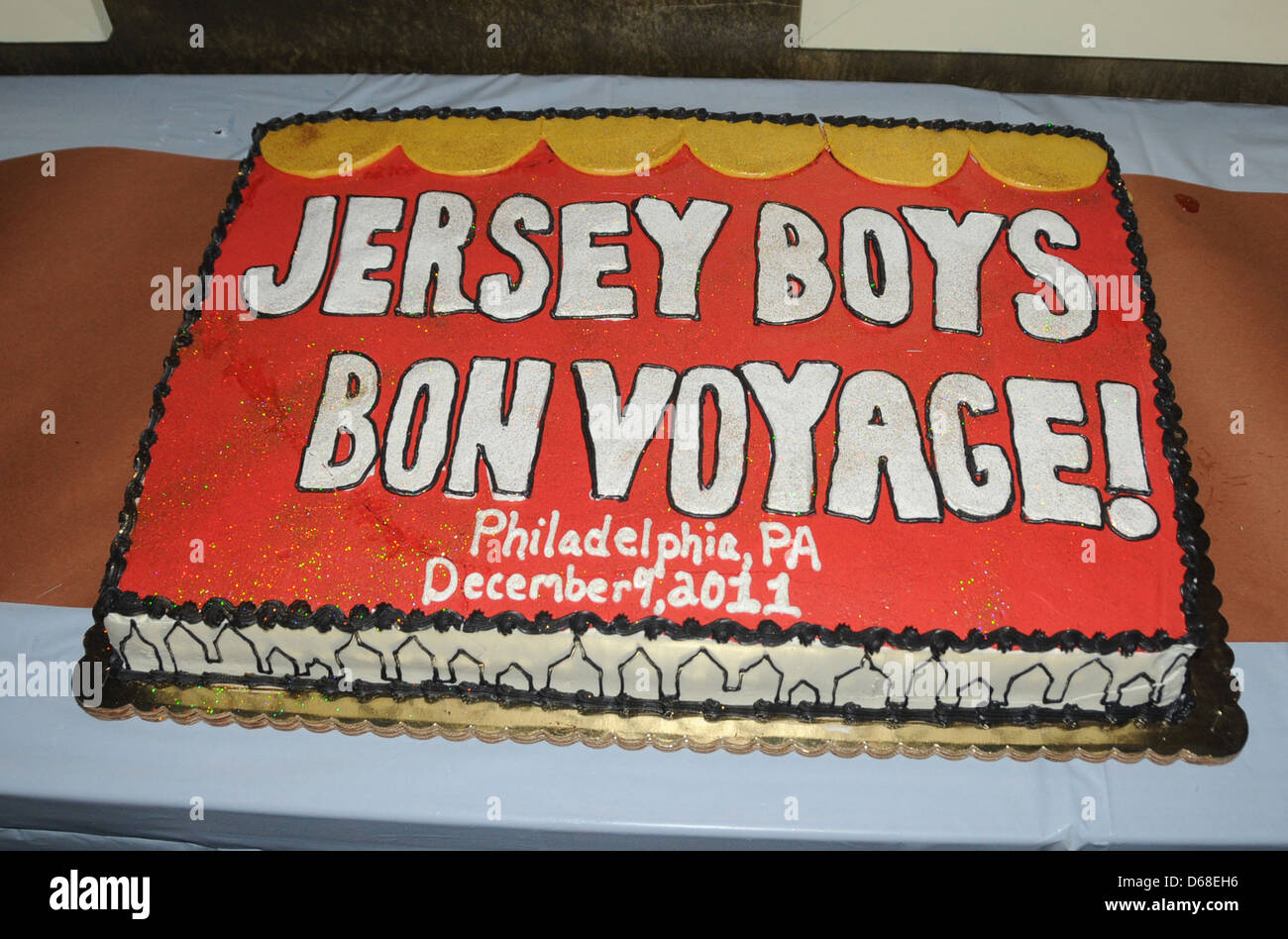 Atmosfera apertura notturna di 'Jersey Boys' touring company tenutasi presso l'Walnut Street Theatre Philadelphia, Pennsylvania - Foto Stock