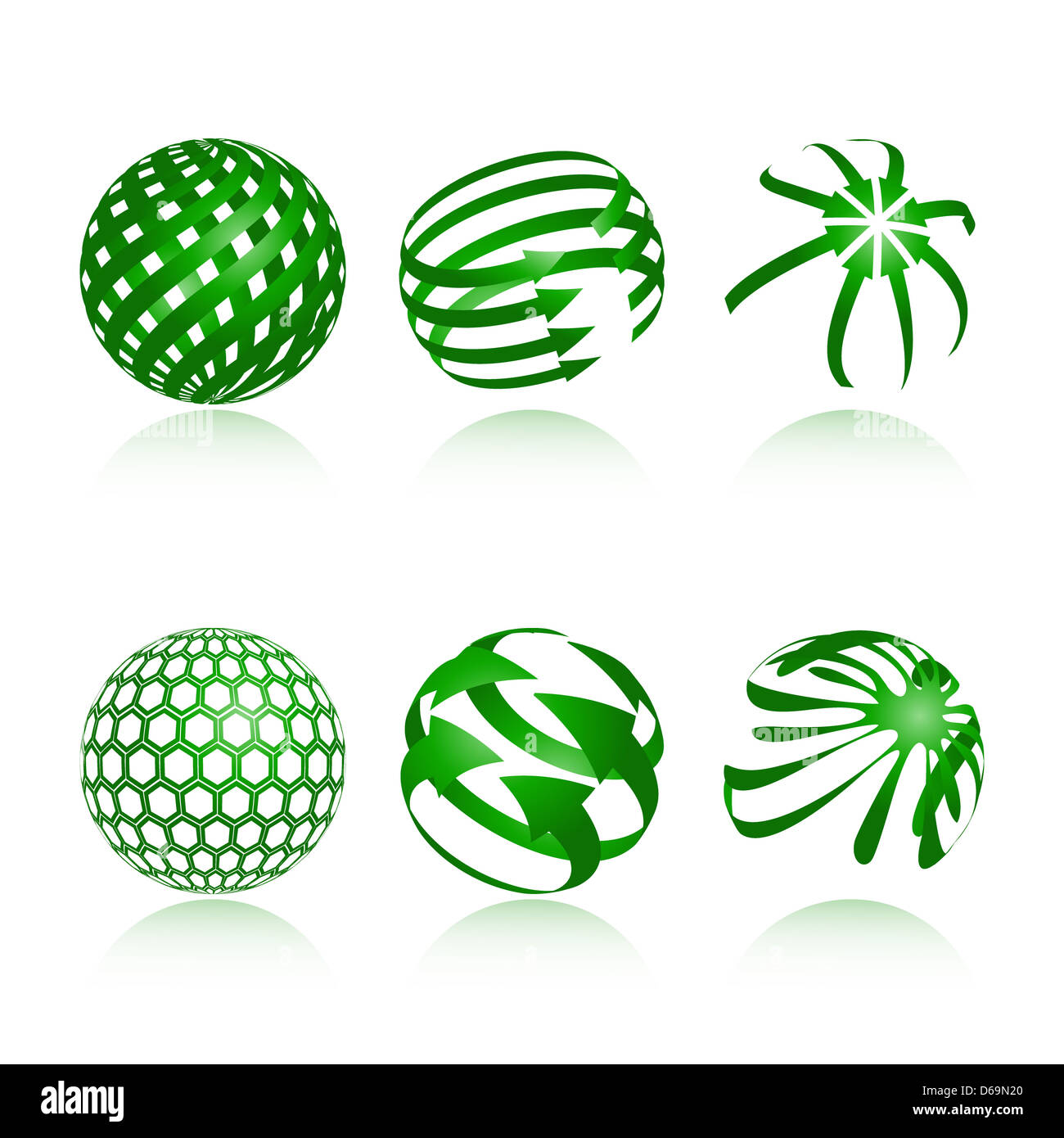Sfera di elementi di design Foto Stock