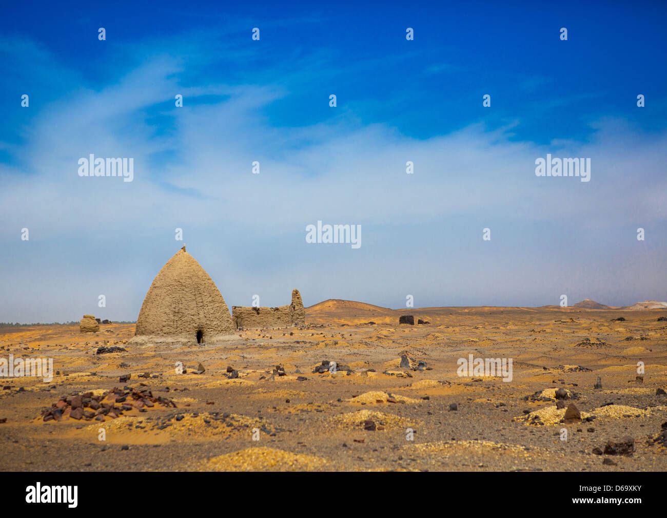 Beehive tombe, vecchio Dongola, Sudan Foto Stock