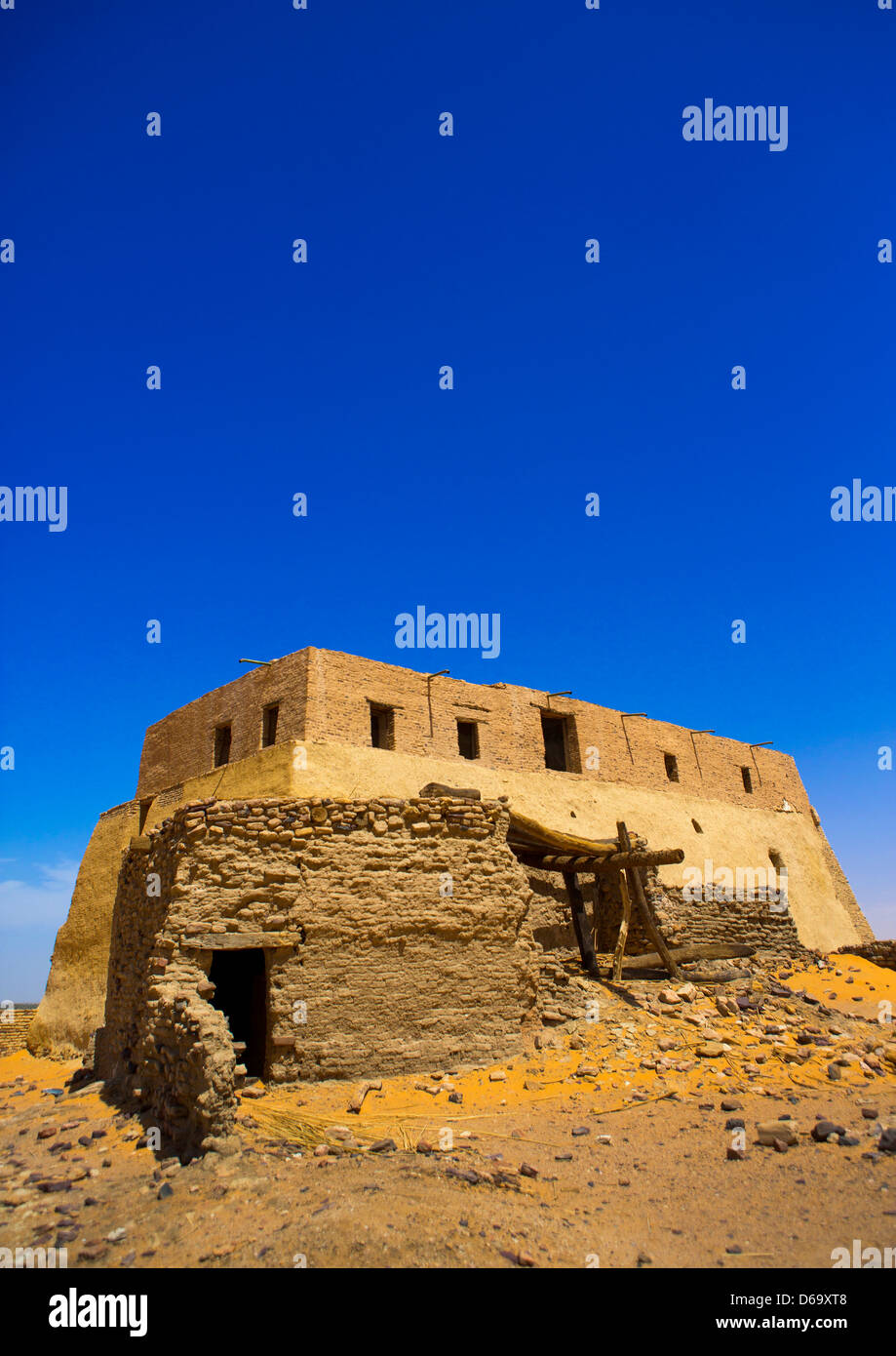 Il Trono Hall di Old Dongola, Sudan Foto Stock