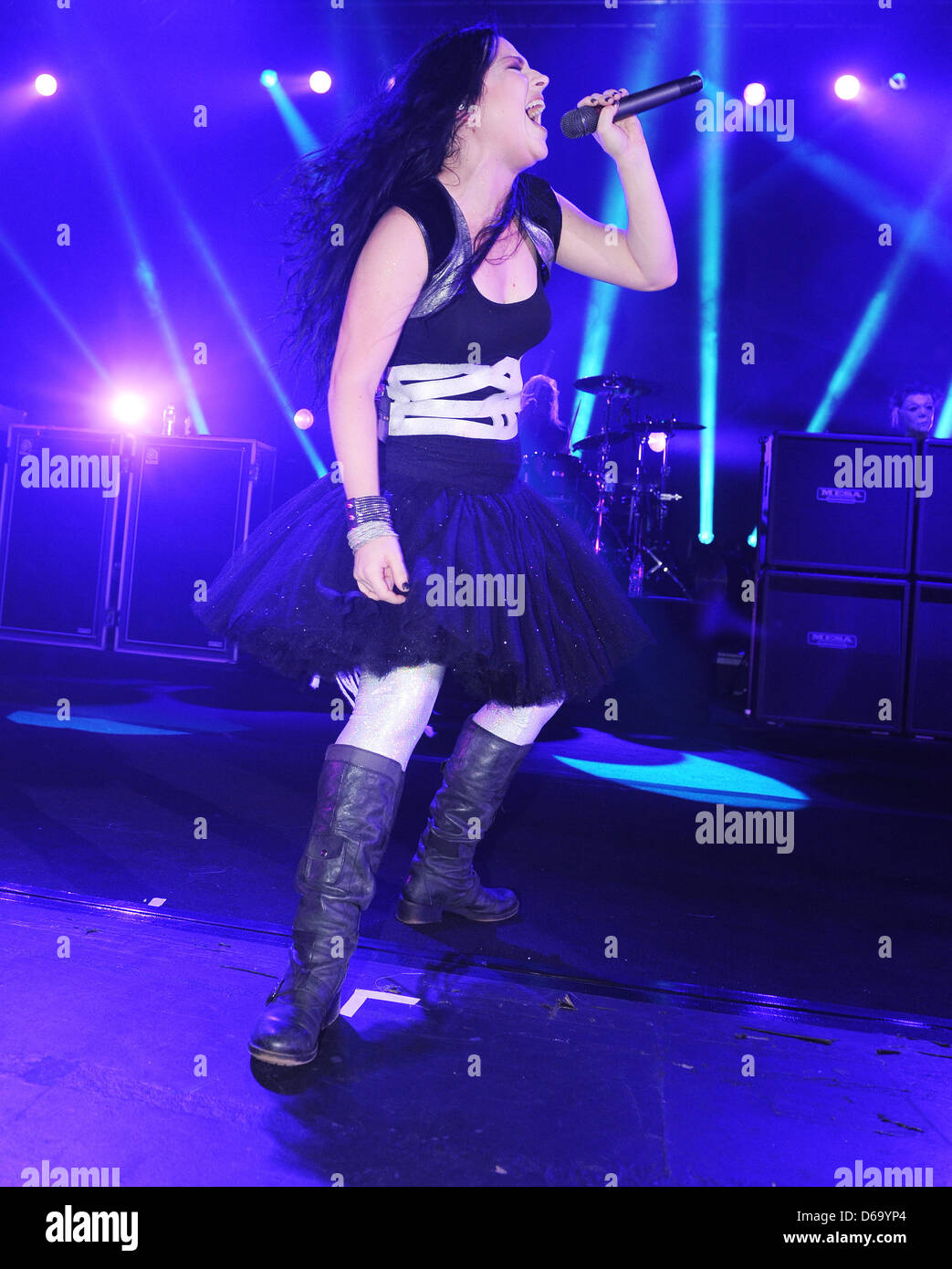 Amy Lee Evanescence esegue live at Hammersmith Apollo di Londra, Inghilterra- 04.11.11 Foto Stock