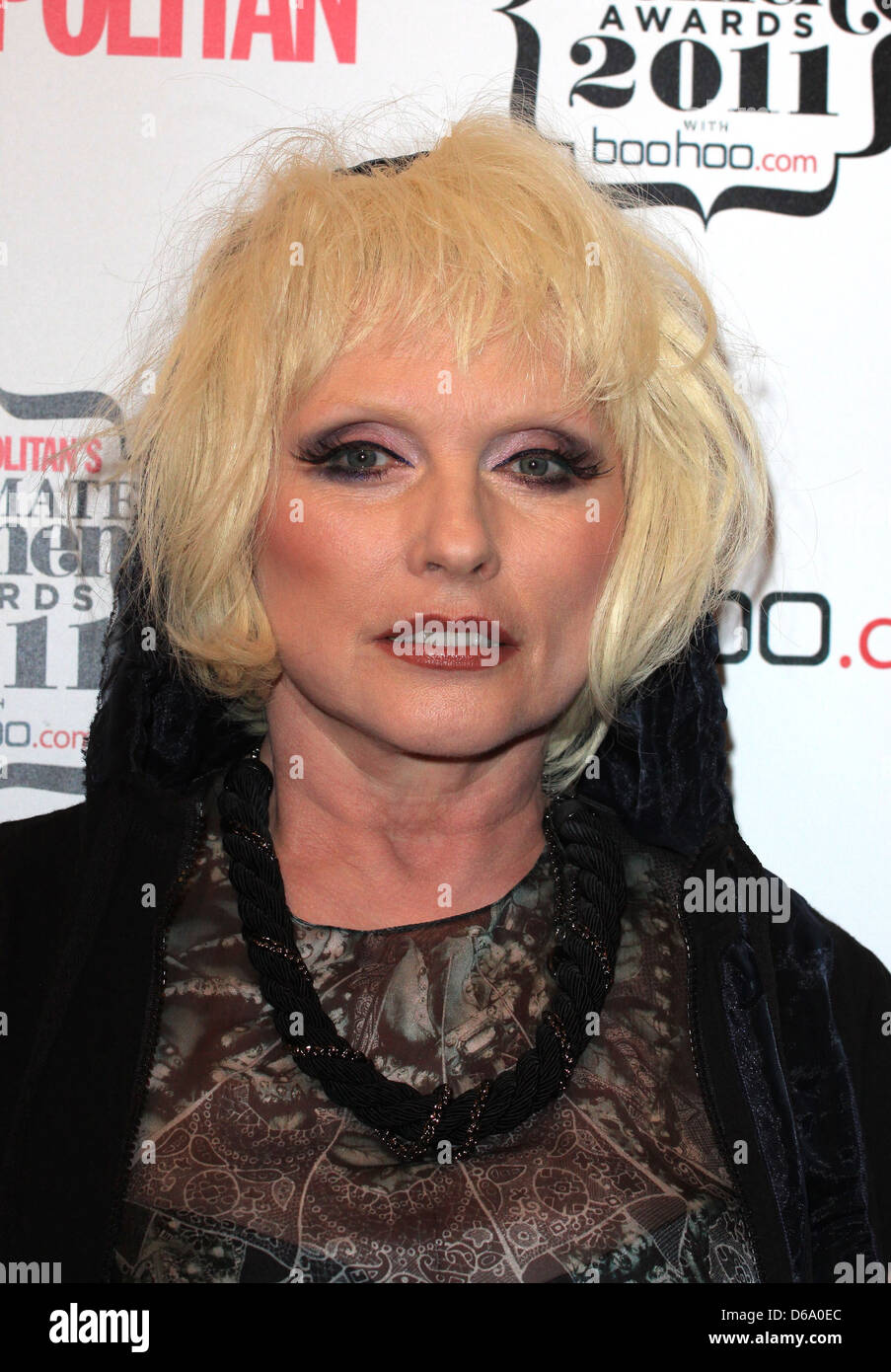 Debbie Harry aka Blondie cosmopolita più evoluto per donne Awards 2011 - arrivi a Londra, Inghilterra - 03.11.11 Foto Stock