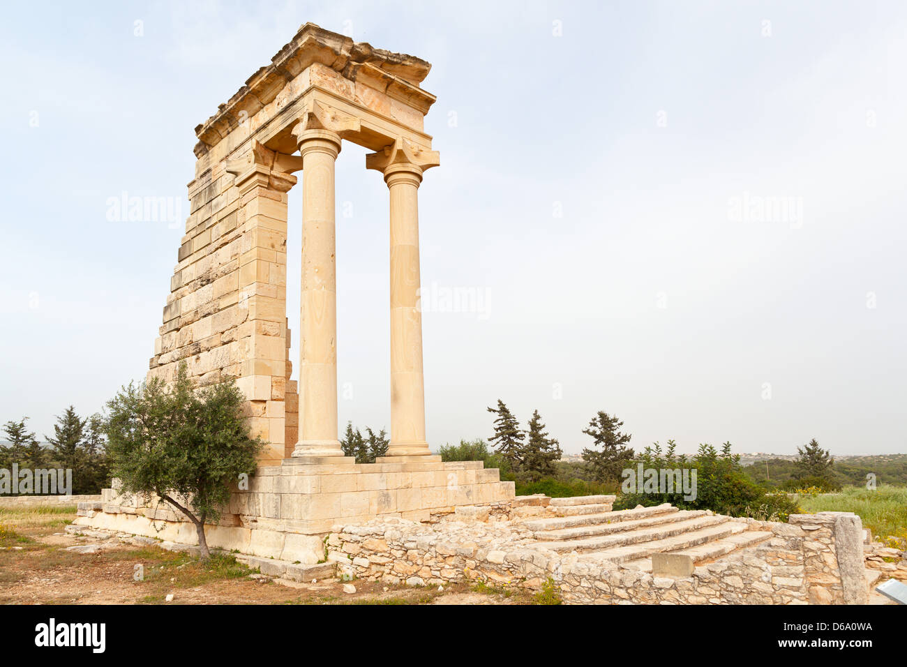 Cipro - Tempio di Apollo Hylates a Kourion sito archeologico Foto Stock