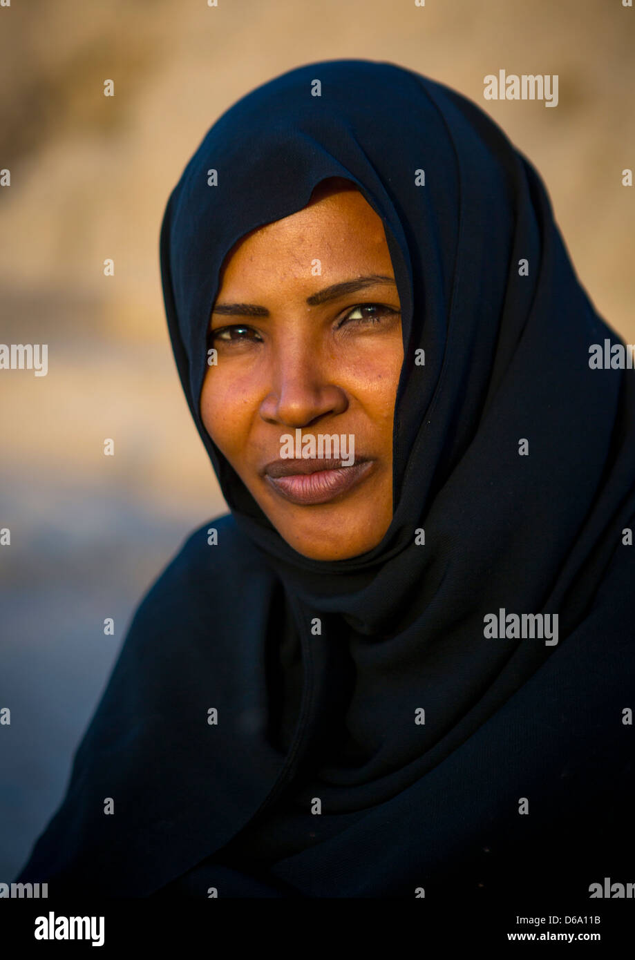 Donna sudanese, Kerma, Sudan Foto Stock