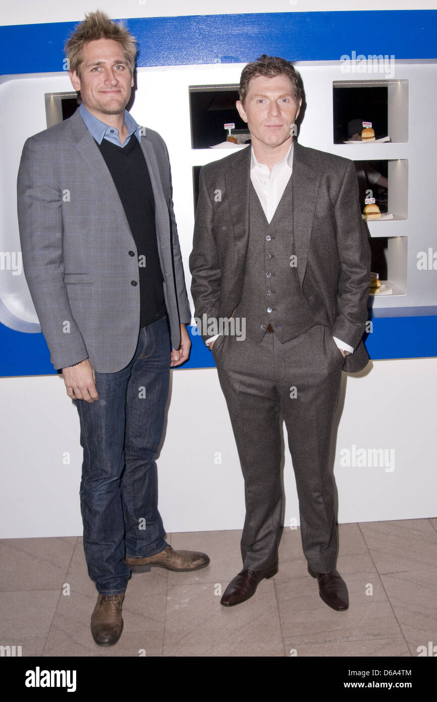 Curtis Stone e Bobby Flay NBC promuove "America il prossimo grande ristorante' alla Vanderbilt Hall presso il Grand Central Terminal nuovo Foto Stock