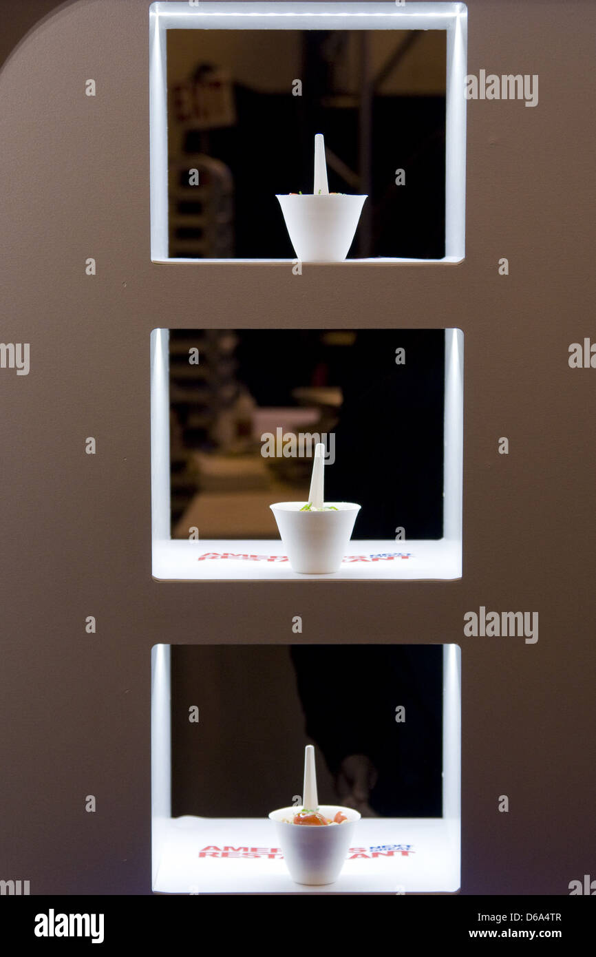 Atmosfera NBC promuove "America il prossimo grande ristorante' alla Vanderbilt Hall presso il Grand Central Terminal New York City USA Foto Stock