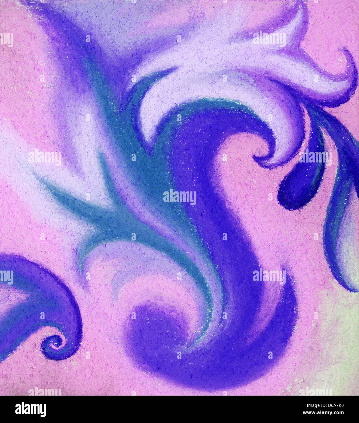 Foto, pastello, abstract Foto Stock