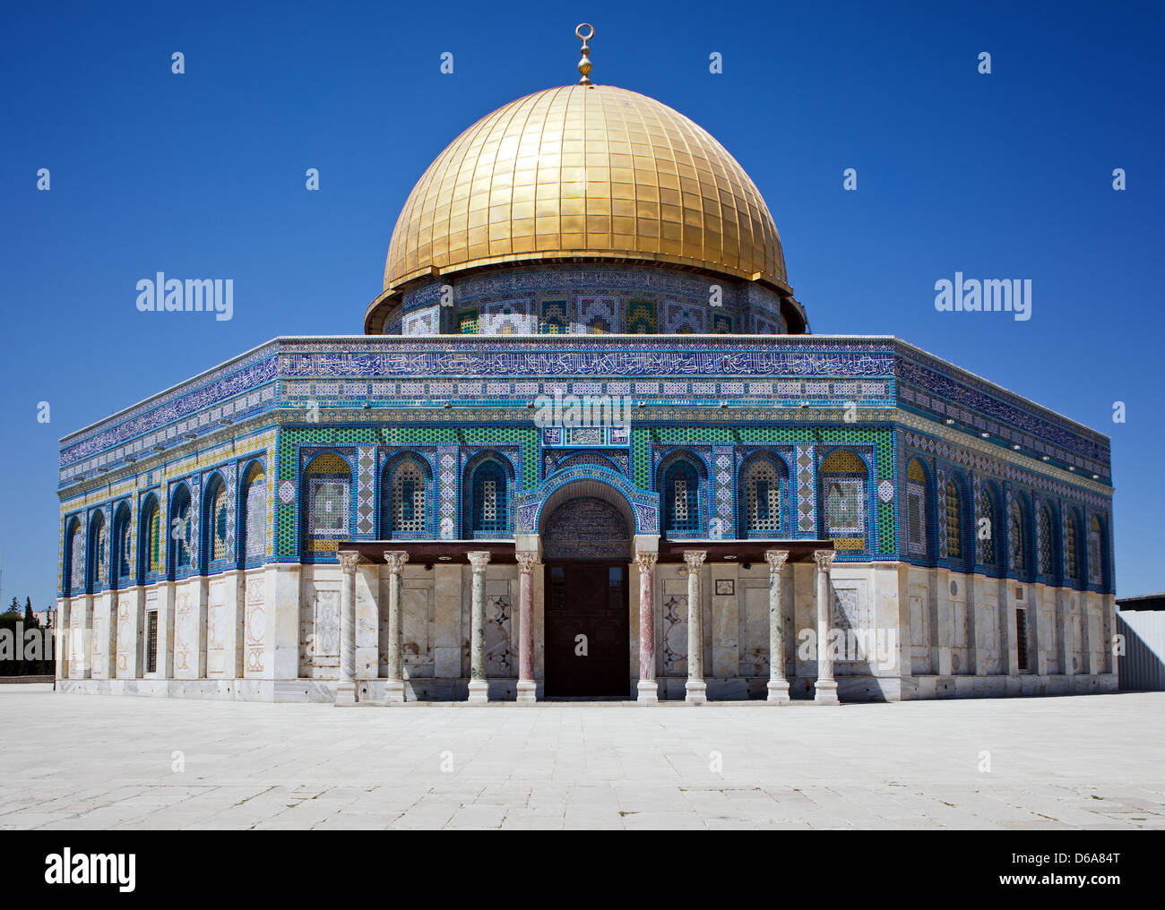 Cupola dorata di Gerusalemme Foto Stock