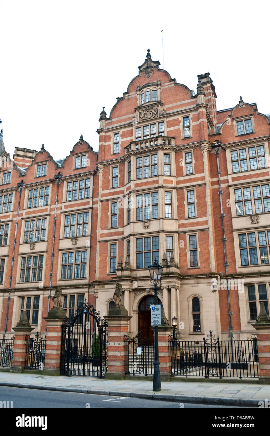 Casa vittoriana su Lincoln's Inn campi, London, Regno Unito Foto Stock