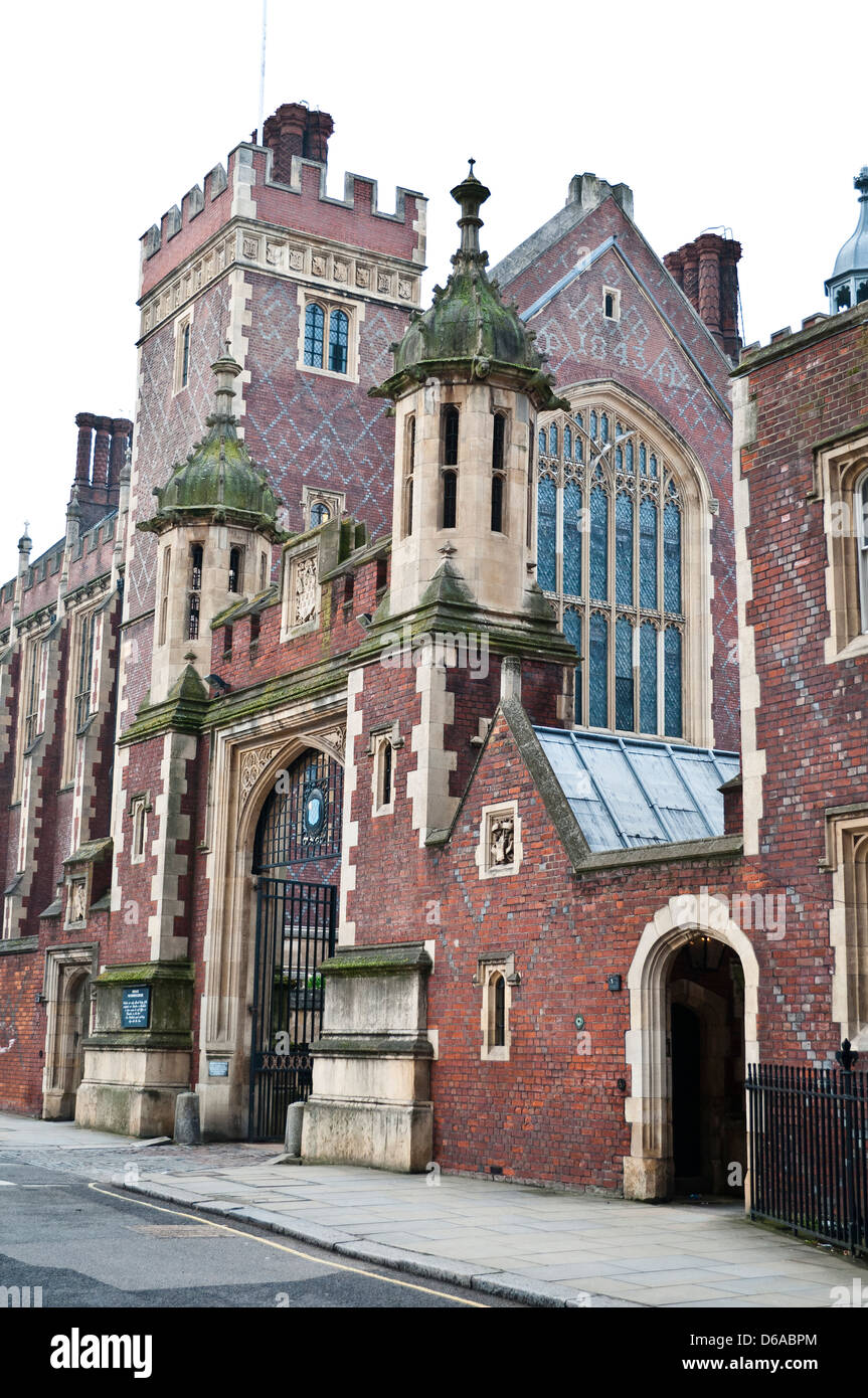 Great Hall, Lincoln's Inn campi, London, Regno Unito Foto Stock