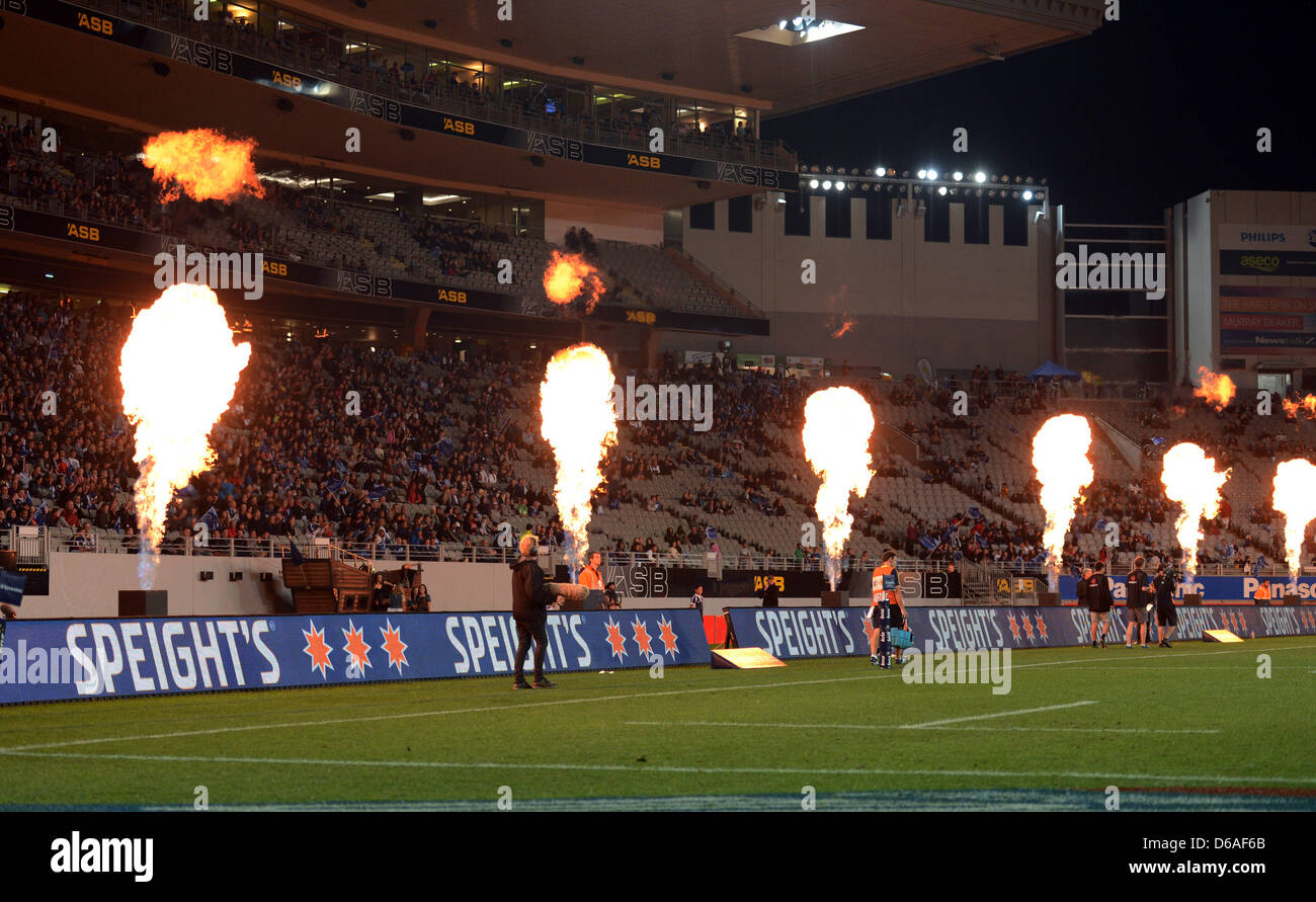 05.04.2013. Auckland, Nuova Zelanda. Vista generale della ASB Stand del Nord. Blues v Montanari. 2013 Investec Super stagione di Rugby. Eden Park di Auckland, in Nuova Zelanda. Venerdì 5 Aprile 2013. Foto Stock