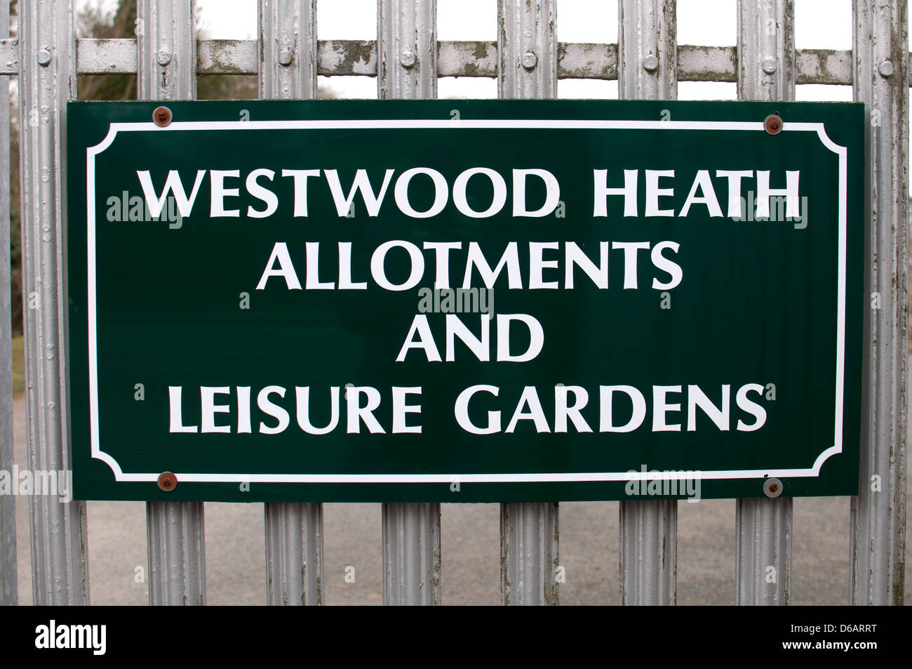 Assegnazioni segno, Westwood Heath, Coventry, Regno Unito Foto Stock