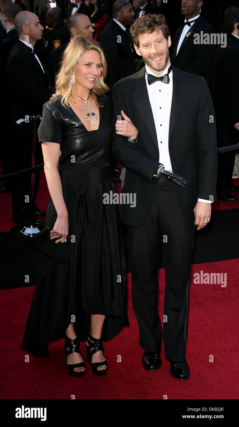 Jessica fidato e Aron Ralston ottantatreesimo annuale di Academy Awards (Oscar) tenutosi presso il Teatro Kodak - arrivi a Los Angeles, Foto Stock