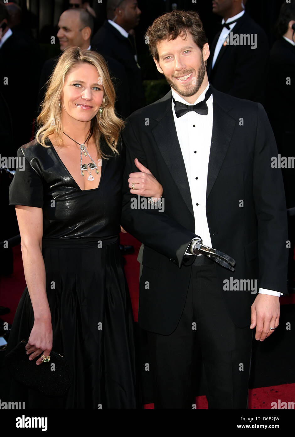 Jessica fidato e Aron Ralston ottantatreesimo annuale di Academy Awards (Oscar) tenutosi presso il Teatro Kodak - arrivi a Los Angeles, Foto Stock