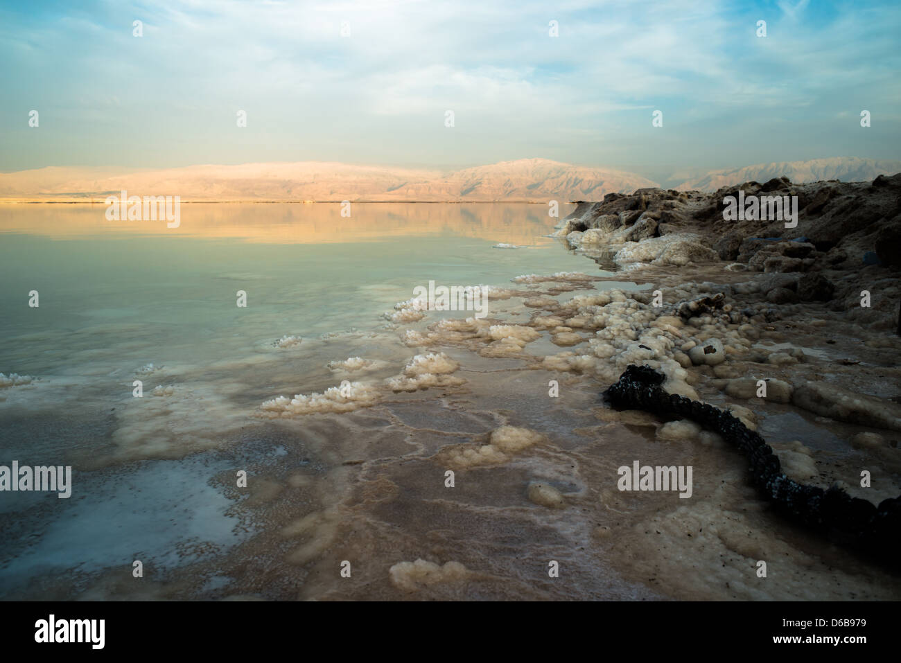 Paesaggio del mar Morto Foto Stock