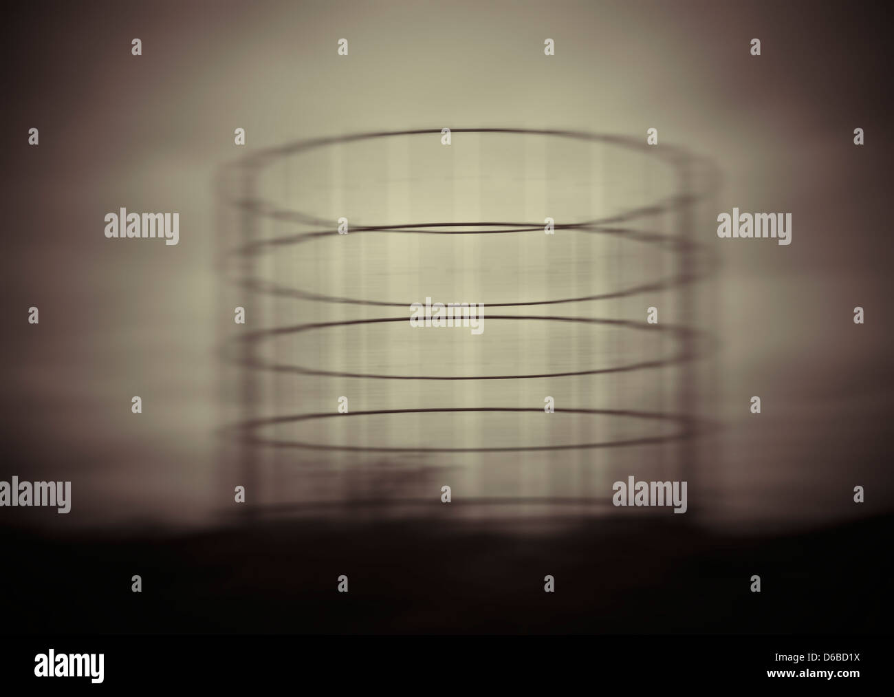 Riassunto di un contenitore di gas Foto Stock