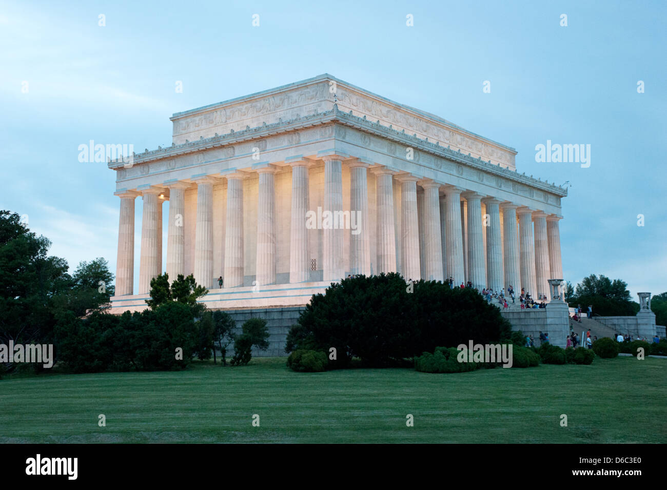 Abramo Lincoln Memorial a Washington DC. Foto Stock