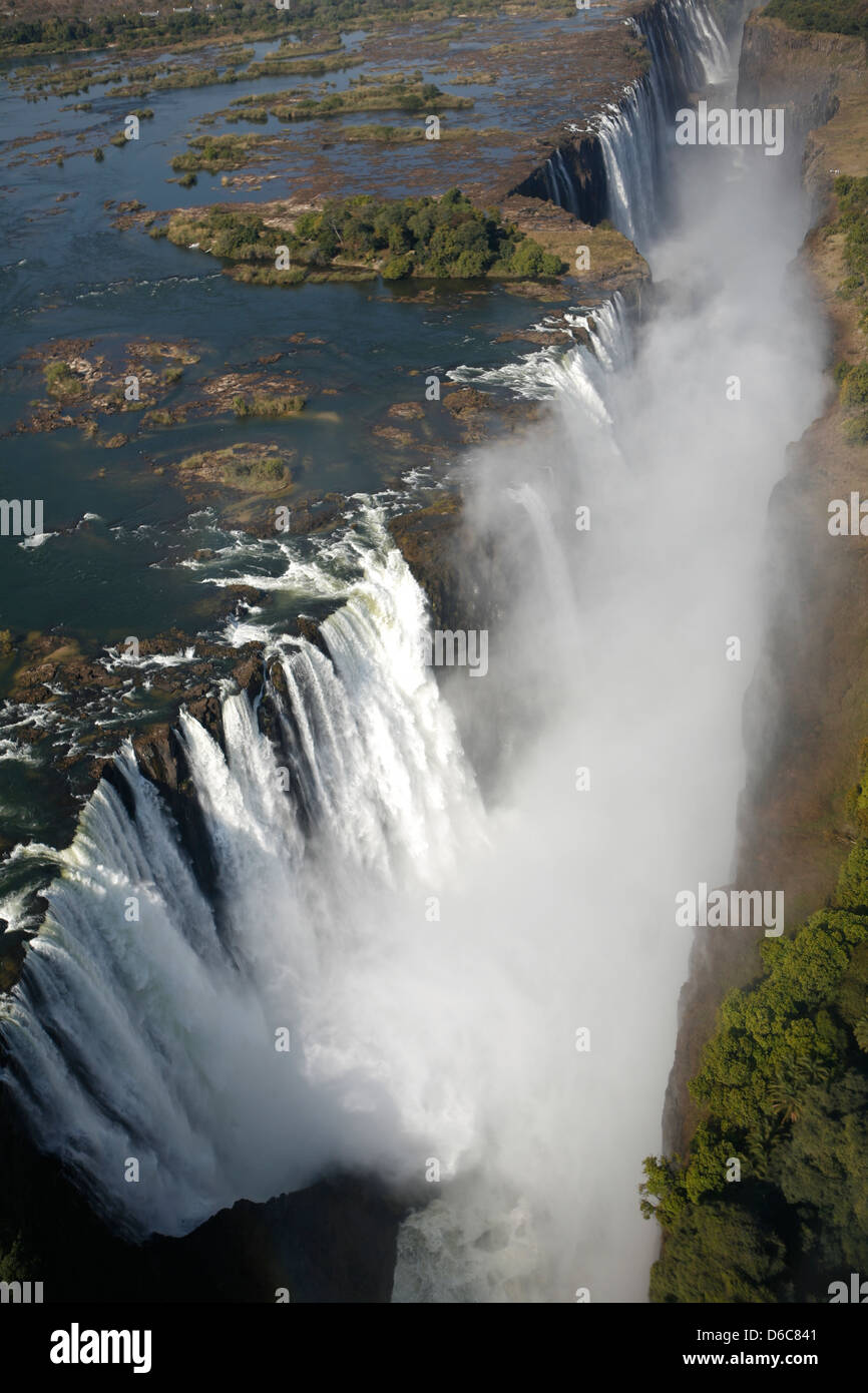Victoria falls Livingstone, il sud dello Zambia, Africa Foto Stock