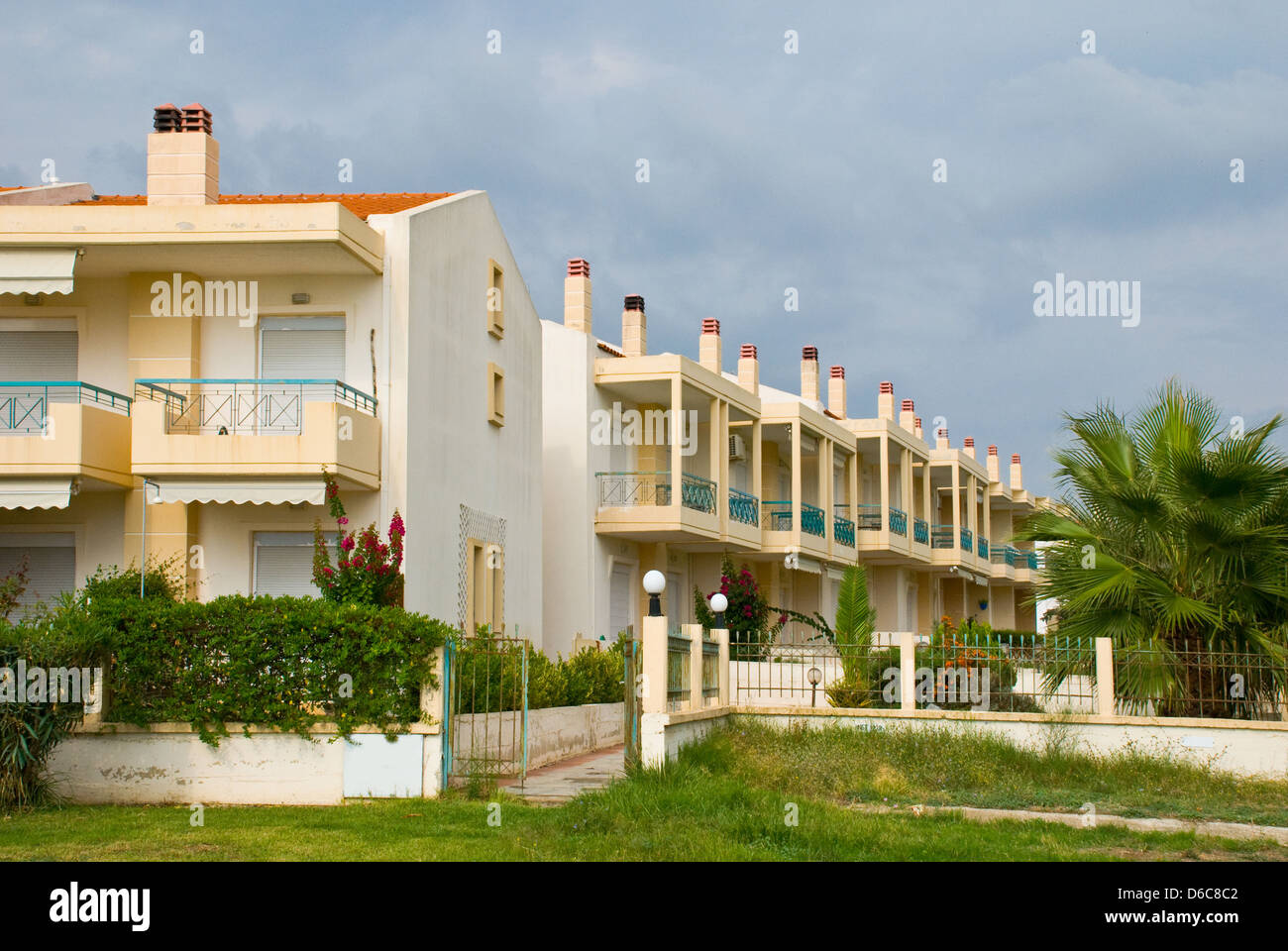 Le case europee Foto Stock