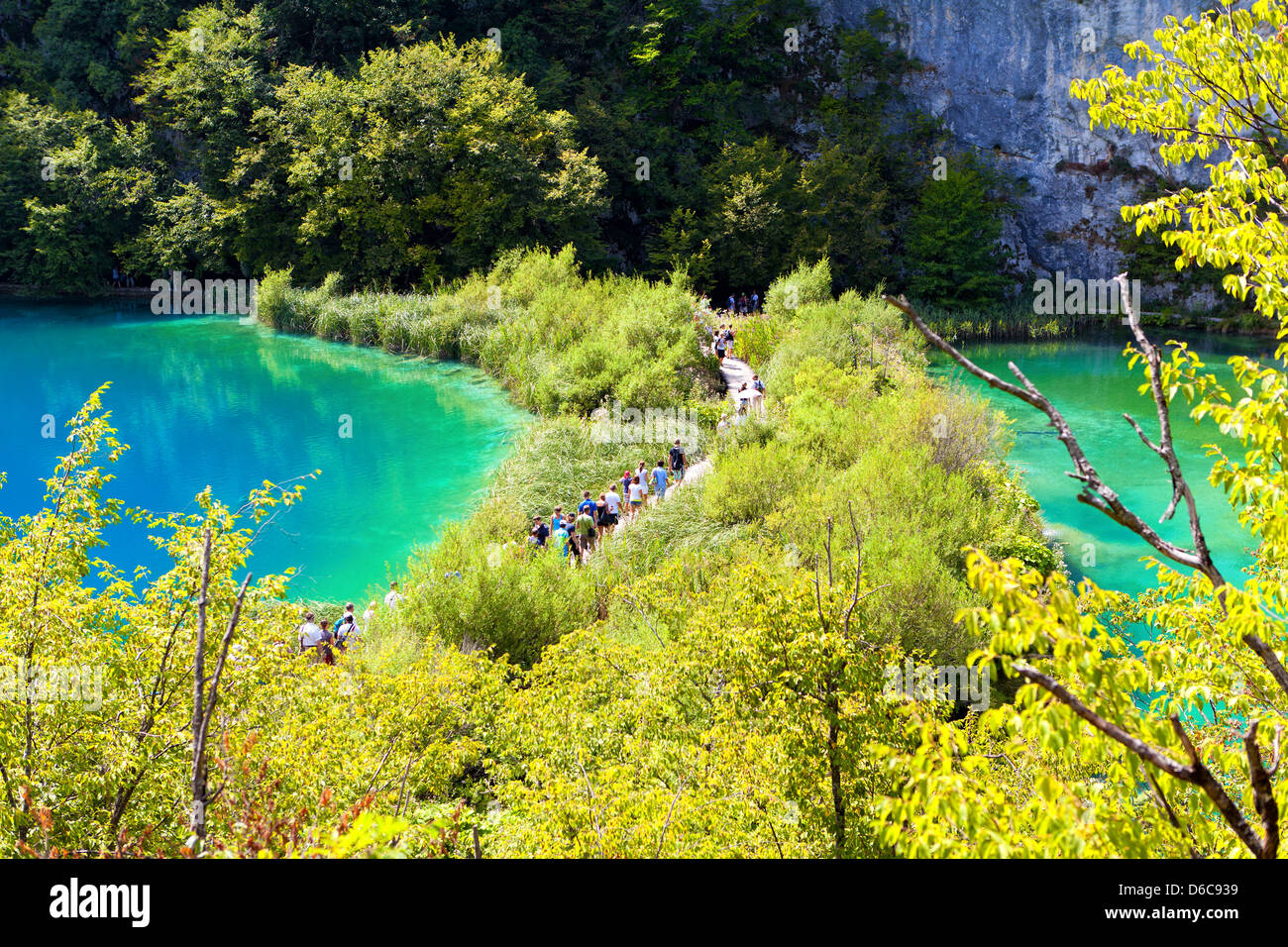 Parco nazionale dei Laghi di Plitvice Foto Stock