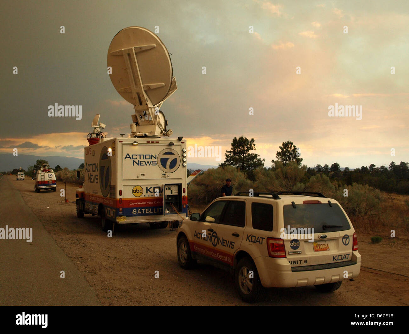 Media fuoco di copertura da Los Alamos Foto Stock