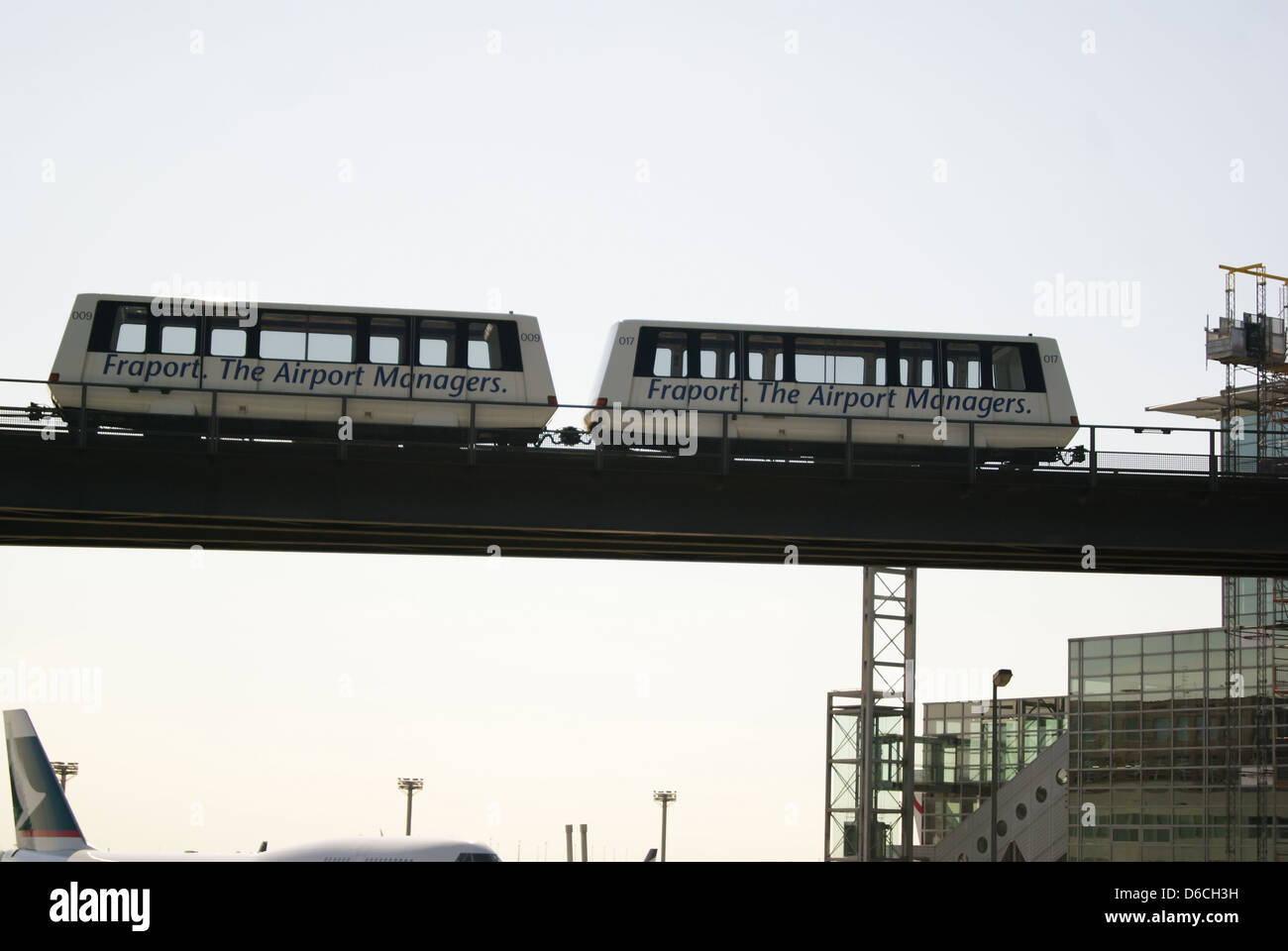 Servizi di trasporto di passeggeri, l'aeroporto di Francoforte. Foto Stock