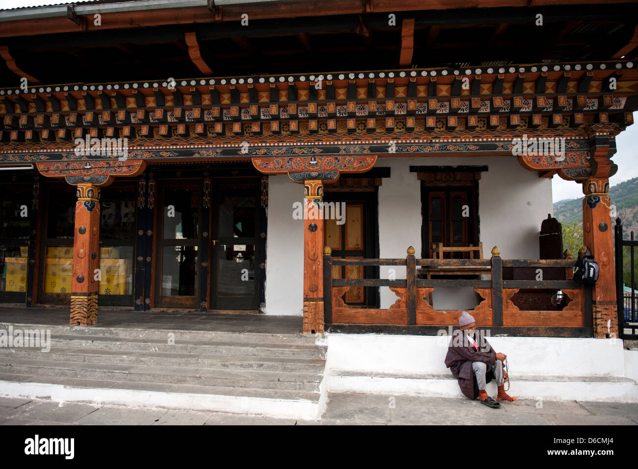 Thimphu, Bhutan, Memorial Chorten, costruita per il re Jigme Dorji Wangchuck Foto Stock