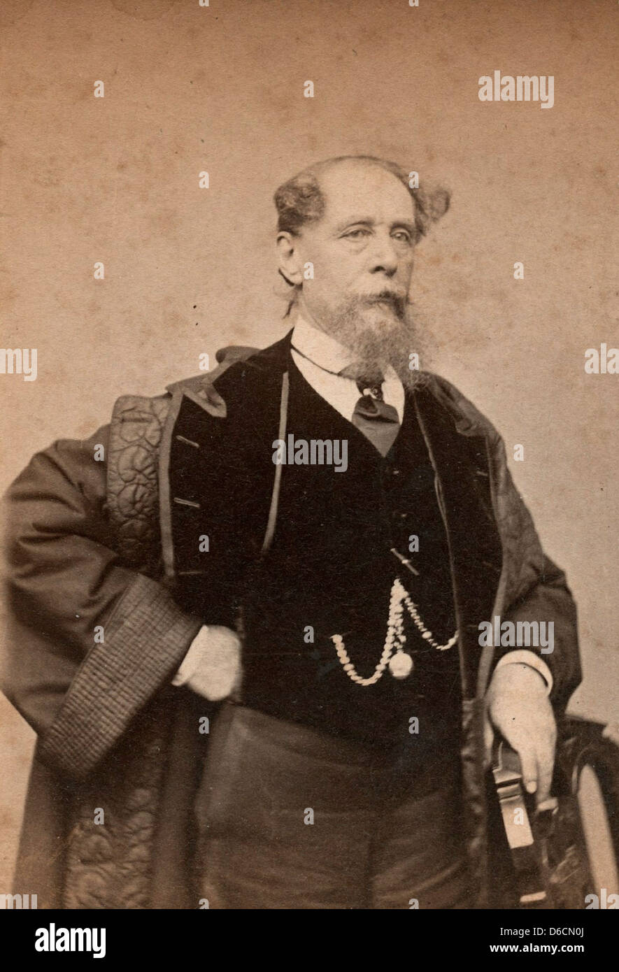 Autore britannico Charles Dickens, ca 1867 da Gurney & Figlio Foto Stock