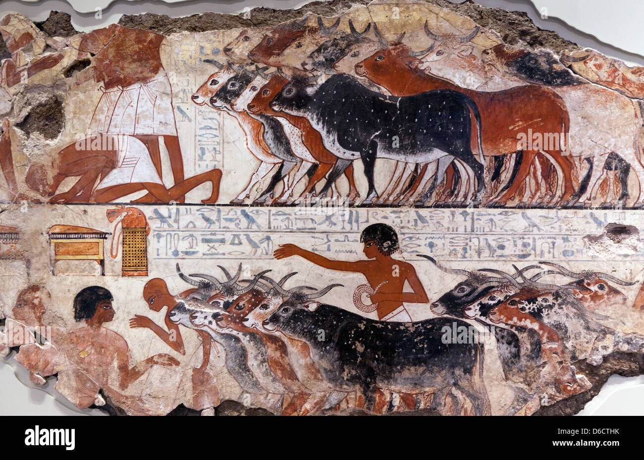 Antichi dipinti egiziani del British Museum Foto Stock