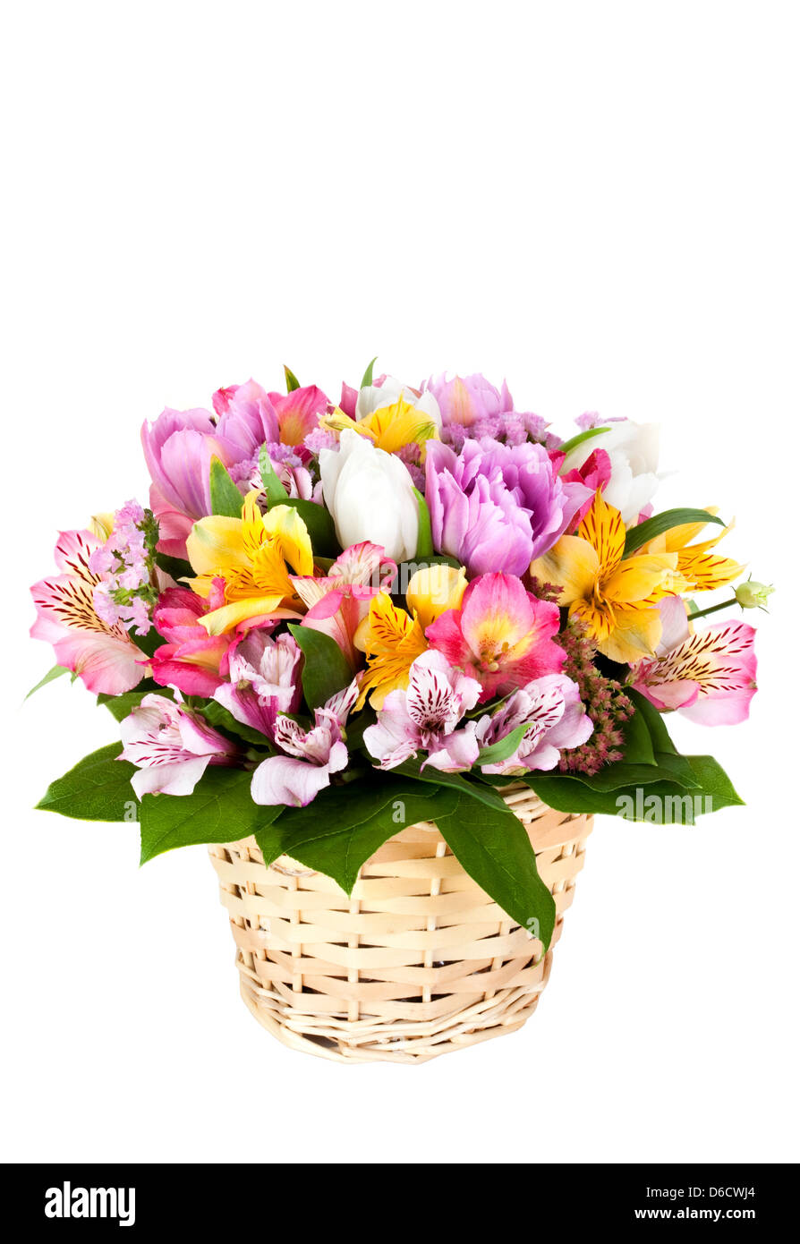 Bouquet da diversi colori luminosi Foto Stock
