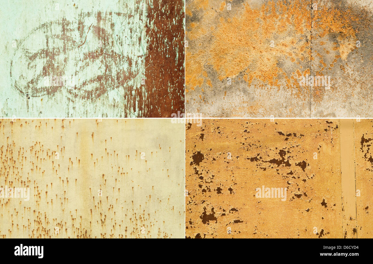 Superfici metalliche Foto Stock