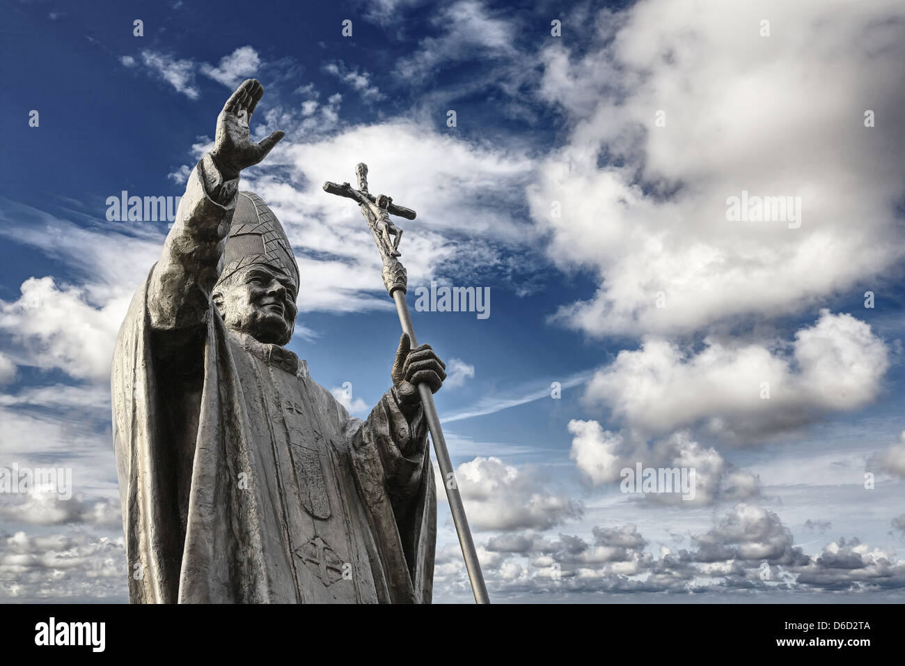 Statua di giovanni paolo ii cracovia immagini e fotografie stock ad