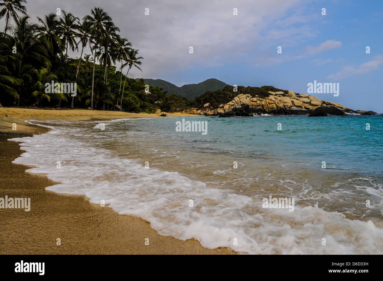 Cabo Beach. Il Parco nazionale Tayrona "". Santa Marta (Colombia) Foto Stock