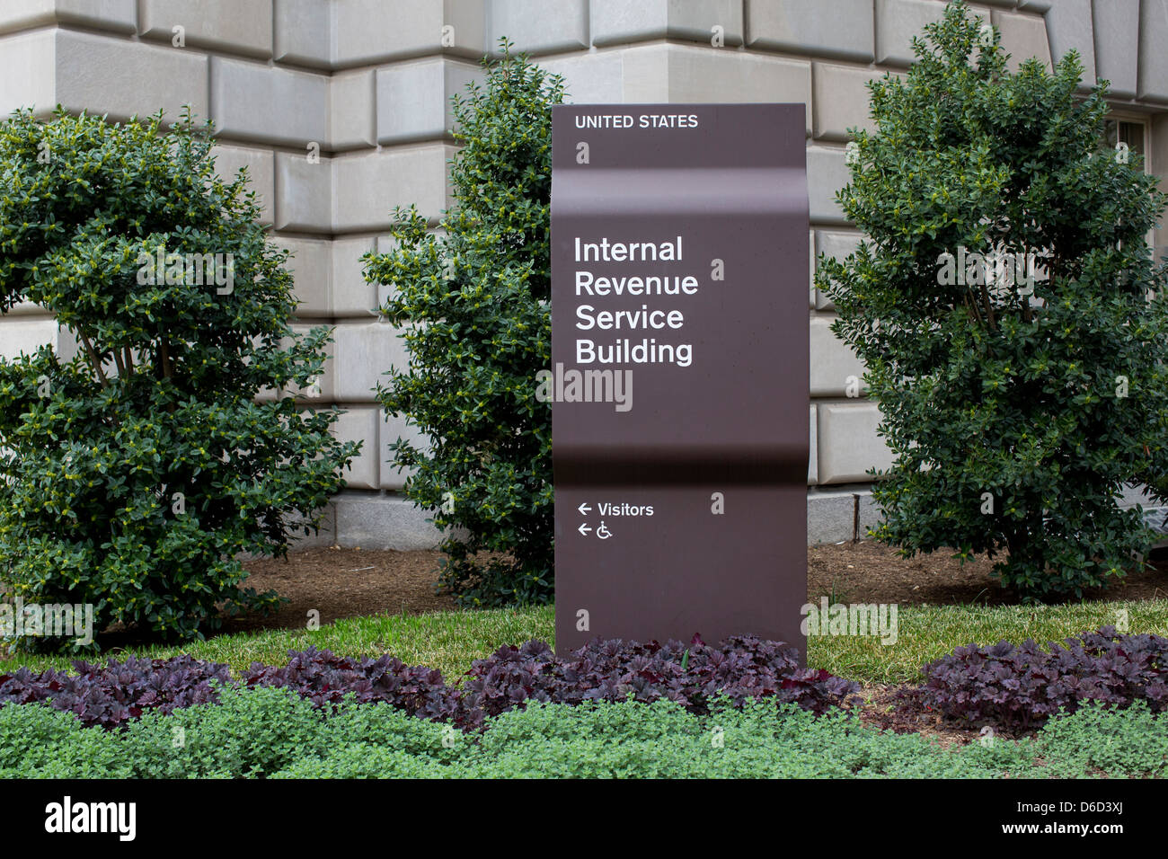 La sede dell'Internal Revenue Service nel centro cittadino di Washington DC. Foto Stock
