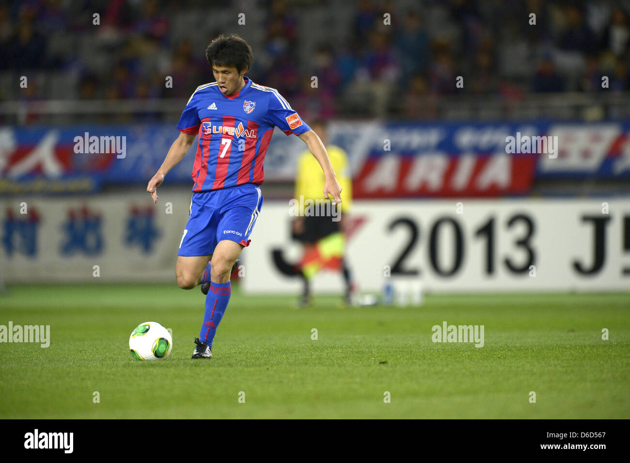 Takuji Yonemoto (FC Tokyo), 3 aprile 2013 - Calcio : 2013 J.League Yamazaki Nabisco Cup Group B match tra F.C.Tokyo 0-0 Nagoya Grampus otto a Ajinomoto Stadium di Tokyo, Giappone. (Foto di ESTREMO ORIENTE PREMERE/AFLO) Foto Stock