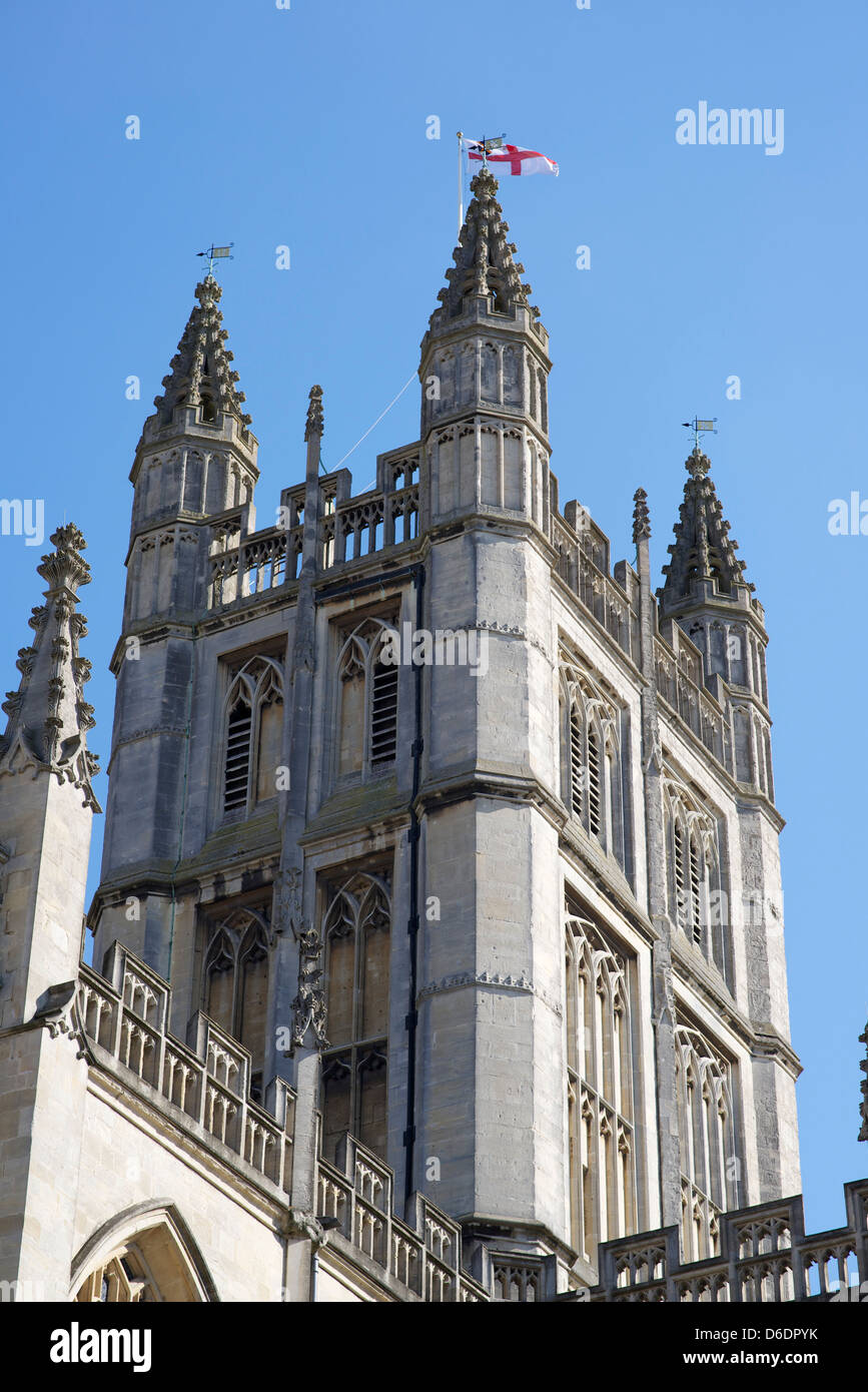 Abbazia di Bath, città georgiana di Bath, Inghilterra, Regno Unito Foto Stock