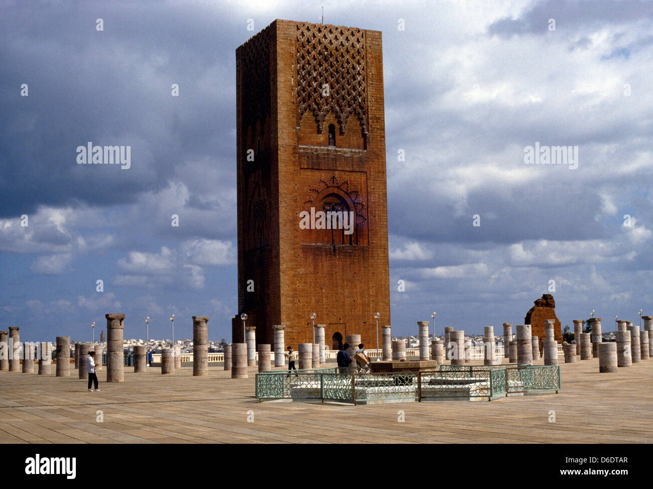 Marocco Rabat Torre Hassan almohade architettura Foto Stock