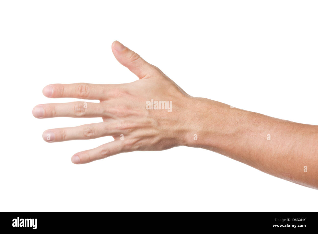 Gesto di mano Foto Stock