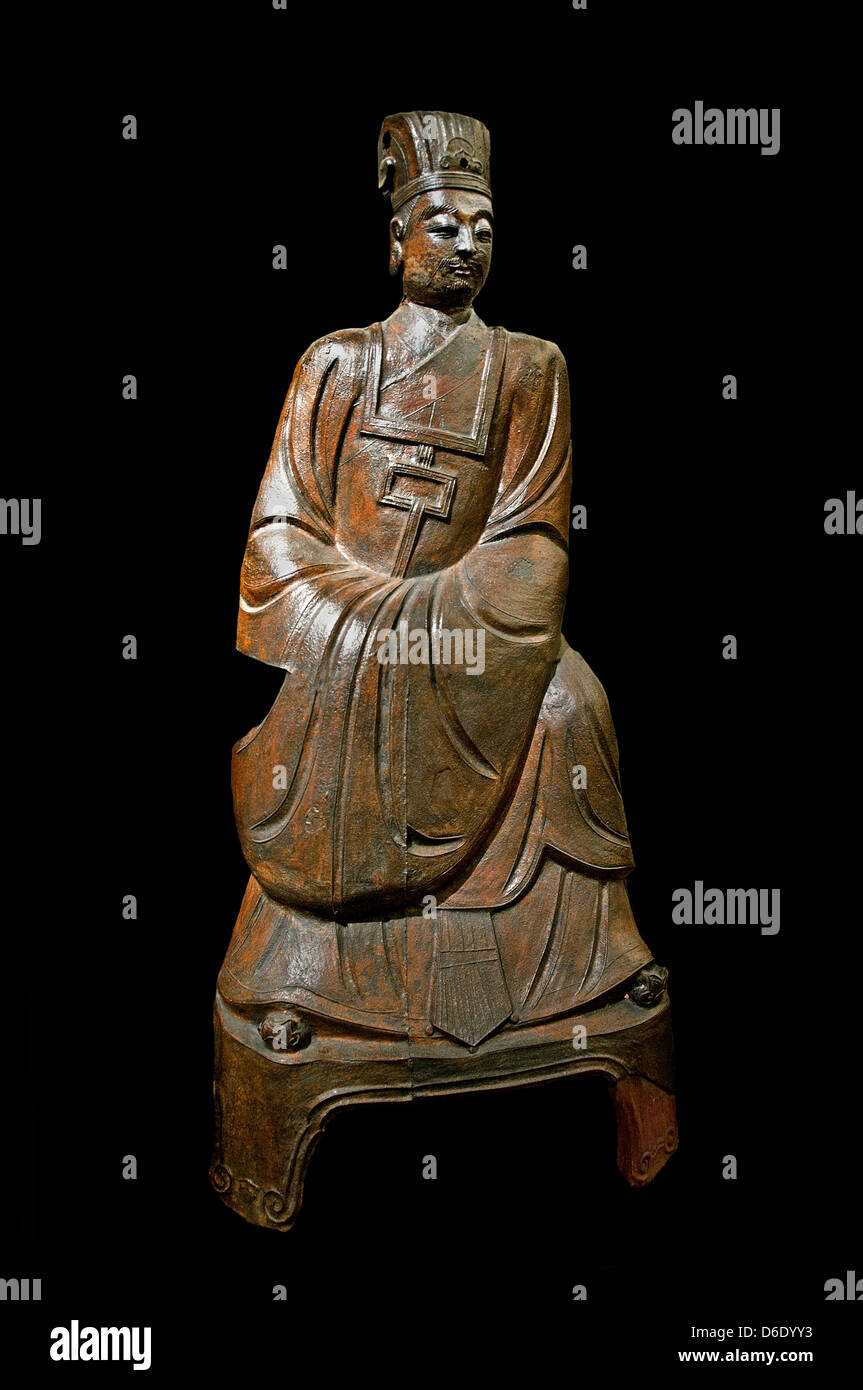 Re dell'Inferno Yama la sesta Cina 1517 Zhengde nord dello Shanxi cinese della dinastia Ming da 1368 a 1644 Foto Stock