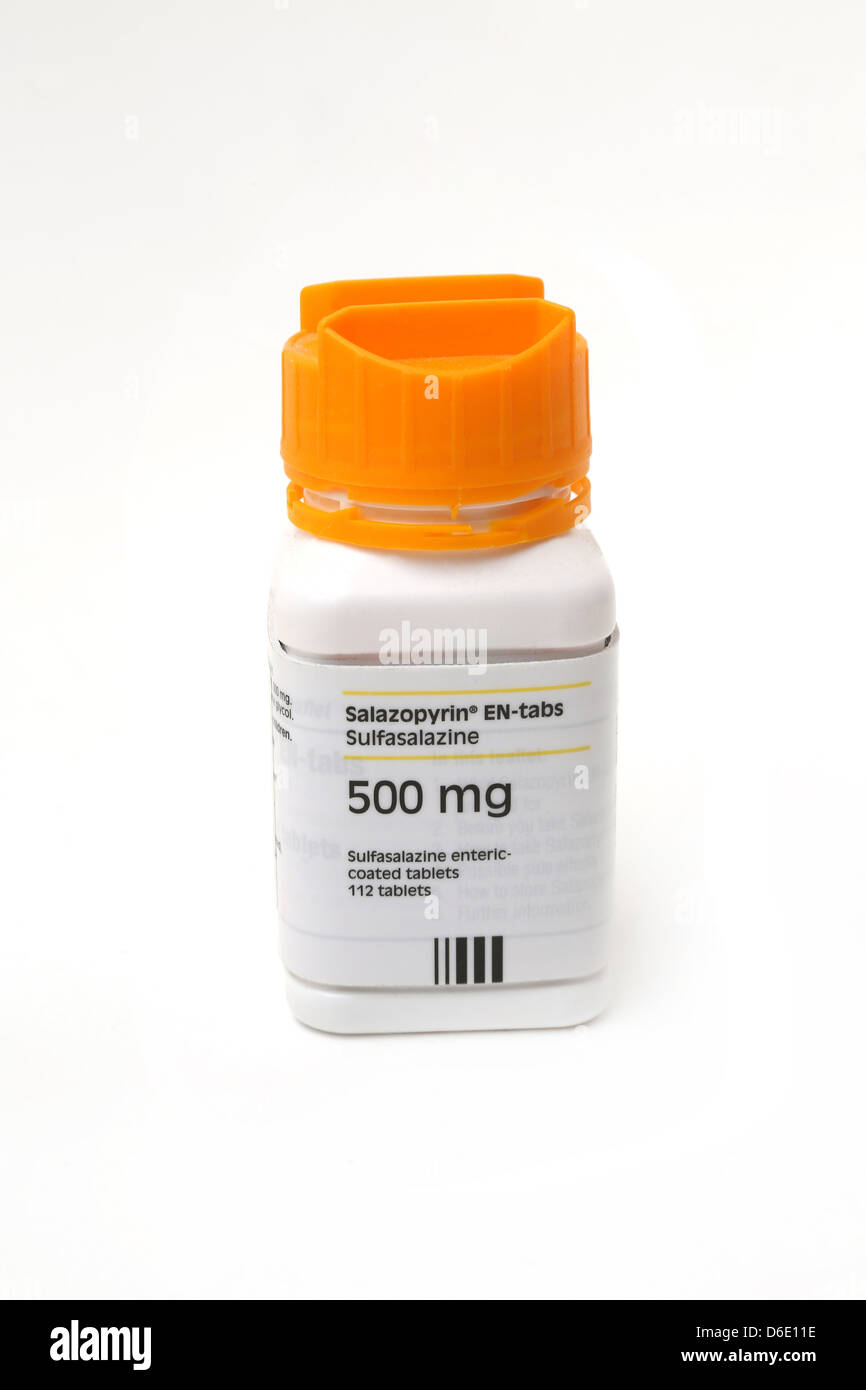 Medicina per artrite reumatoide sulfasalazina - Salazopyrin compresse Foto  stock - Alamy