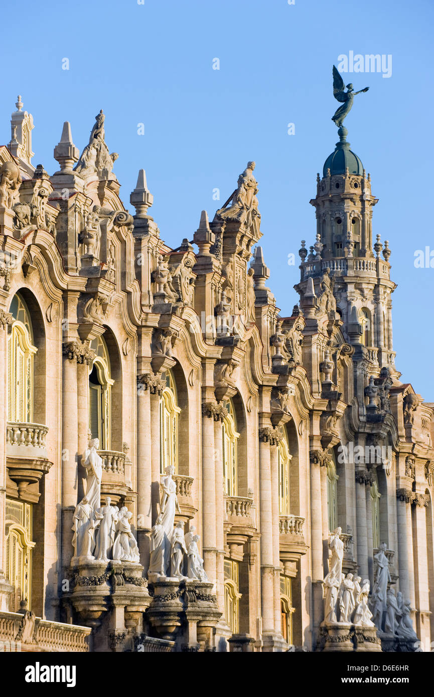 Gran Teatro de la Habana, Central Havana, Cuba, West Indies, Caraibi Foto Stock