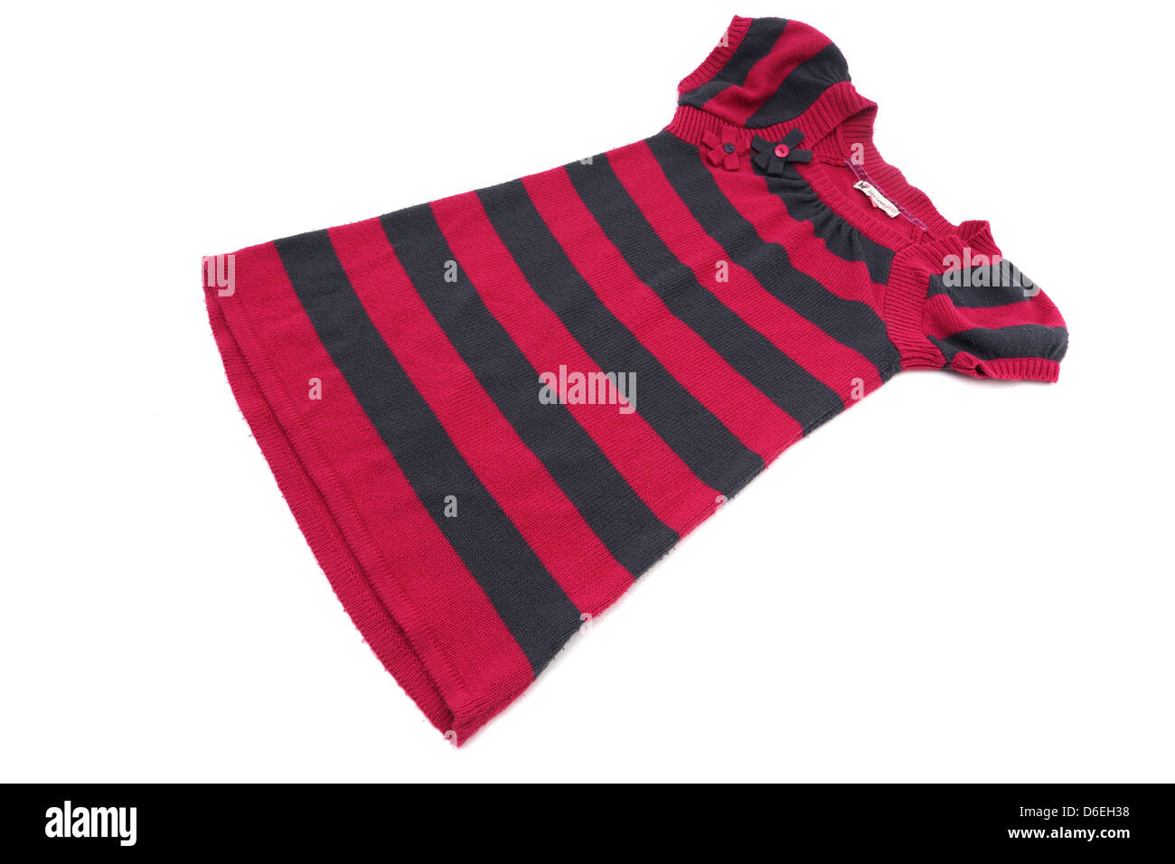 Rosso e Nero superiore con striping Foto Stock