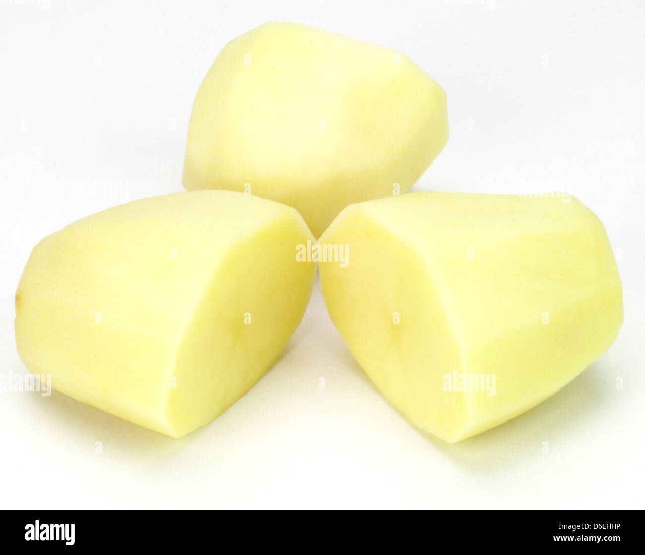 Tritato e le patate sbucciate Foto Stock